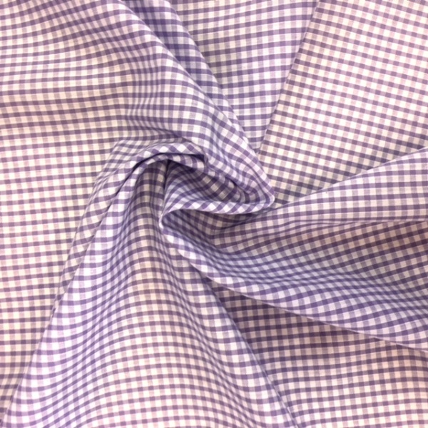 1/8'' Polycotton Gingham LILAC